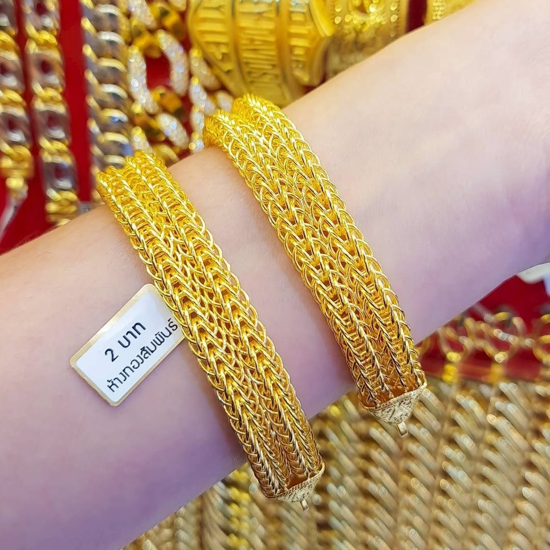 23K Gold Bracelet - 30.4g Multi-Braid Design (Model 3167) - Image 4