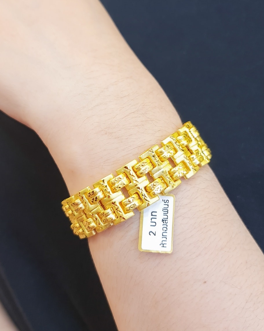 Solid 23K Gold Bracelet 30.4g (2 Baht).