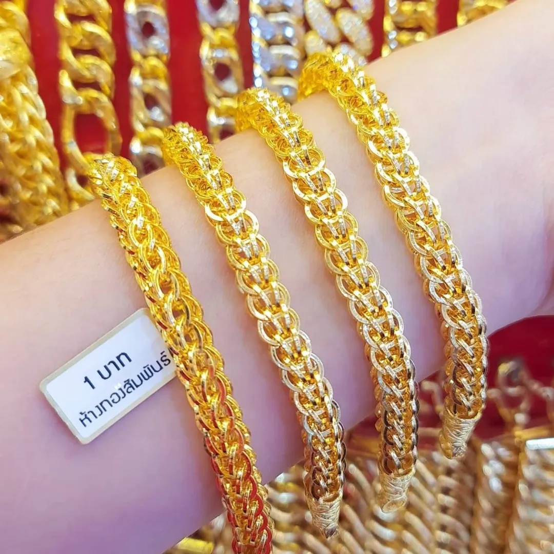 Solid 23K Gold Bracelet 15.2g (1 Baht).